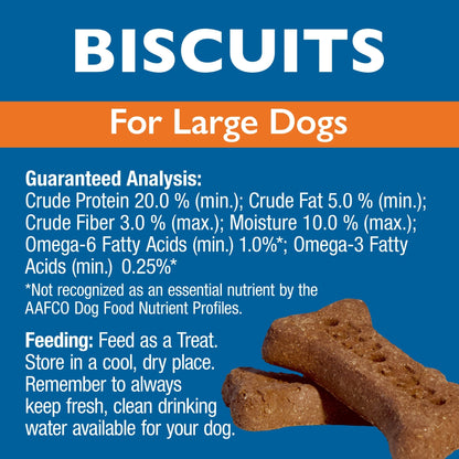 Bil-Jac Large Breed Dog Biscuits Chicken 4Lbs. (Case of 6)