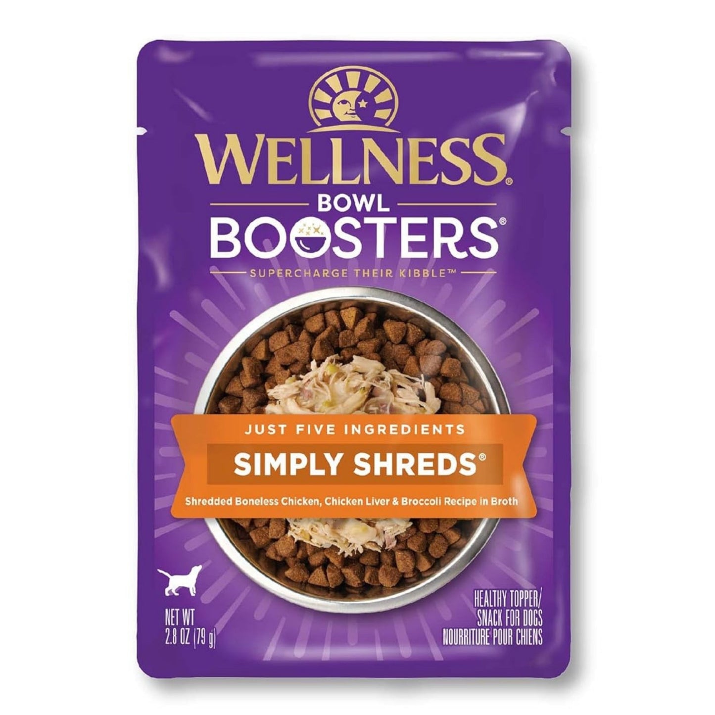 Wellness Bowl Boosters Simply Shreds 2.8oz. Chicken Chicken Liver Shred (Case of 12)