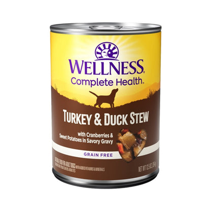 Wellness Dog Complete Health Stew Turkey Duck Sweet Potato Cranberries 12.5oz. (Case of 12)