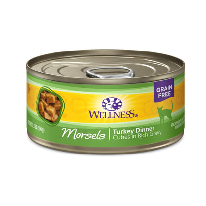 Wellness Cat Complete Health Morsel Turkey Dinner 5.5oz. (Case of 24)