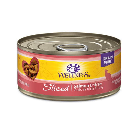 Wellness Cat Complete Health Sliced Salmon Entrée 5.5oz. (Case of 24)