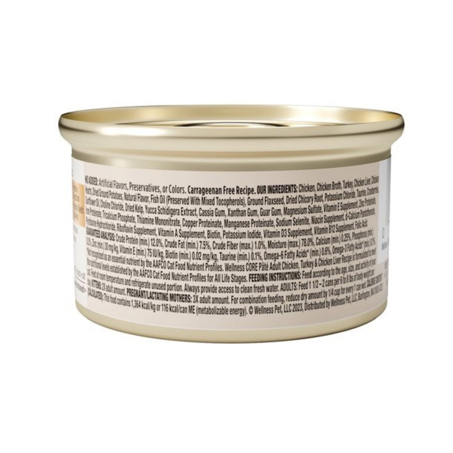 Wellness Cat Core Chicken Turkey Chicken Liver Pate 3oz. (Case of 12)