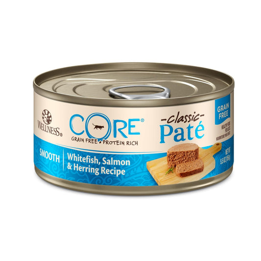 Wellness Cat Core Whitefish Salmon Herring Pate 5.5oz. (Case of 24)