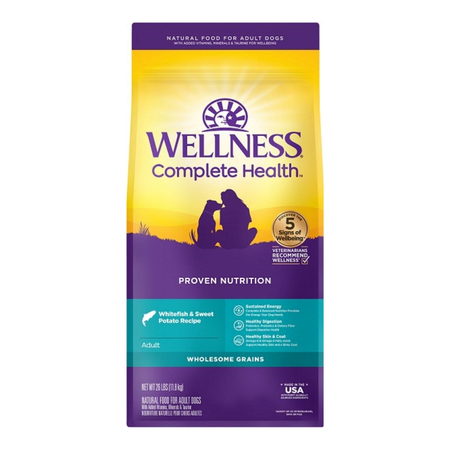 Wellness Complete Health 26Lb Whitefish Sweet Potato Adult