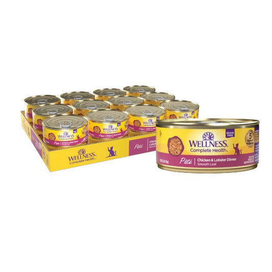 Wellness Cat Complete Health Grain-free Chicken Lobster Pate 5.5oz. (Case of 24)