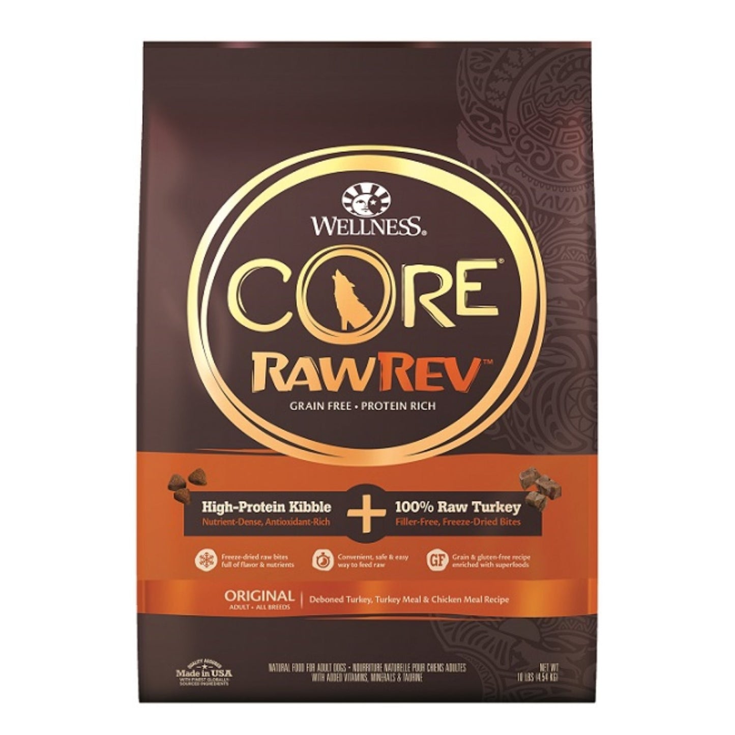 Wellness Dog Core Rawrev Original 10Lb Turkey Chicken Meal