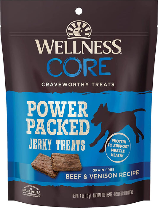 Wellness Core Power Packed Dog 4oz. Venison Jerky