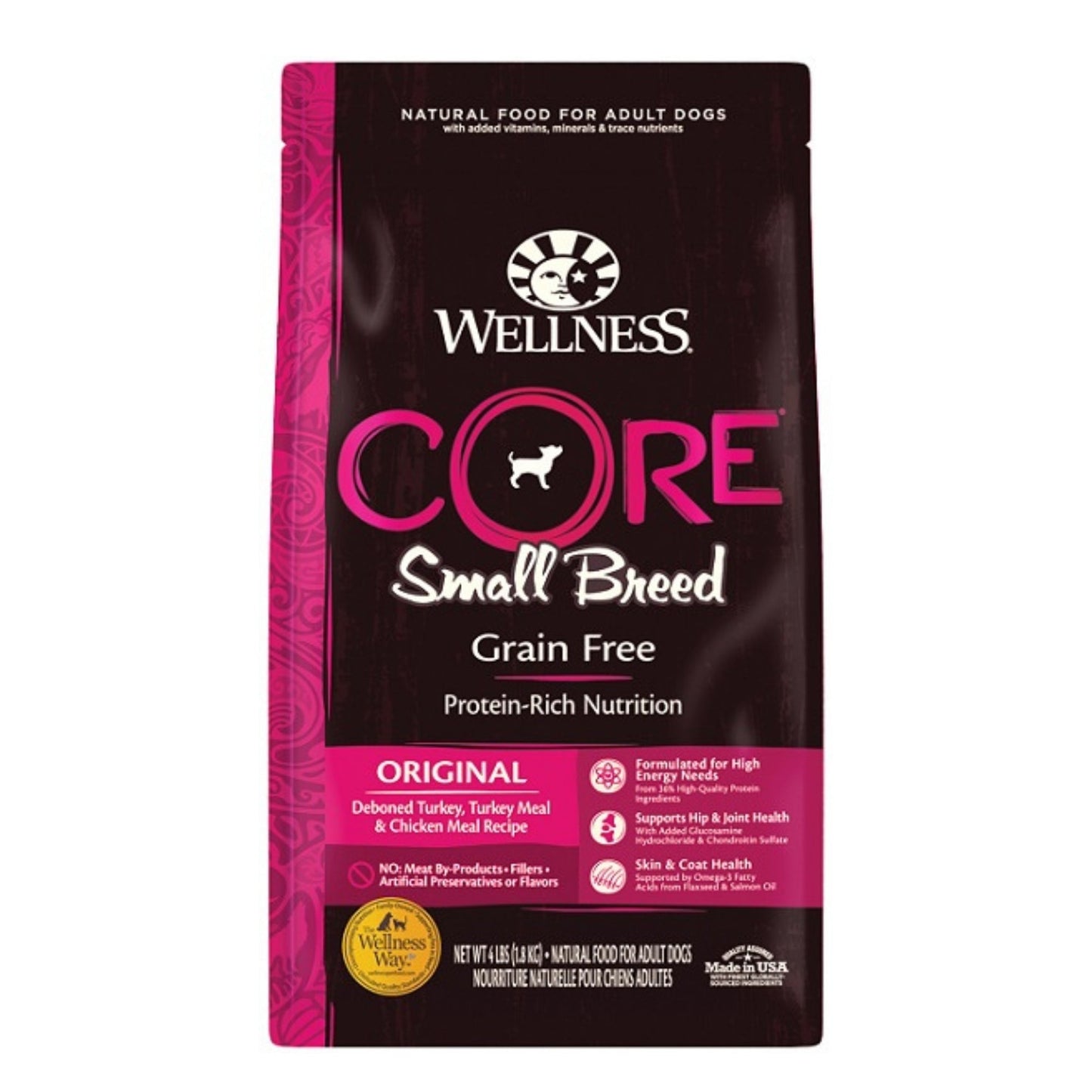 Wellness Dog Core Small Breed 4Lb Grain Free