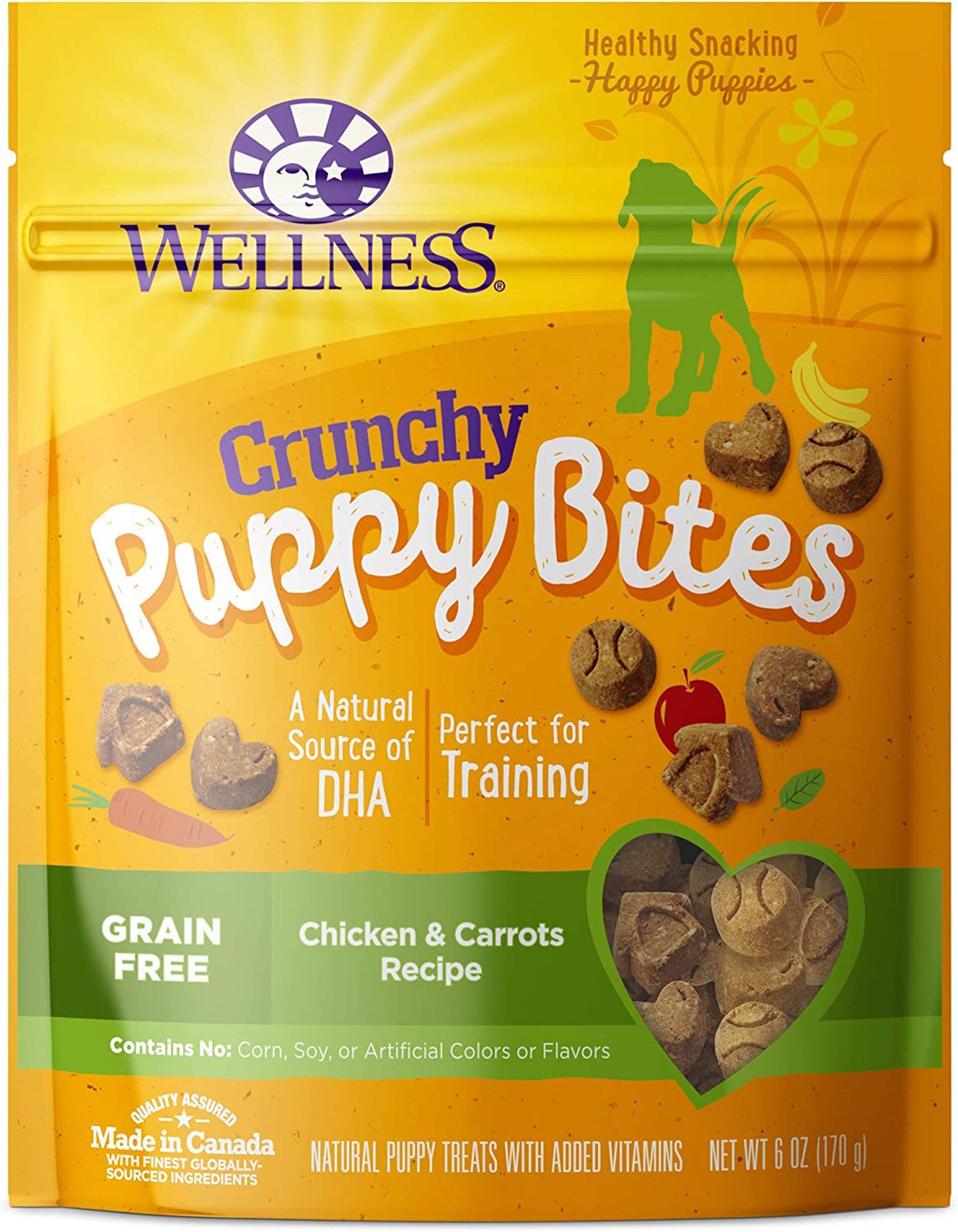 Wellness Puppy Bite Crunchy Chicken Carrot 6oz.