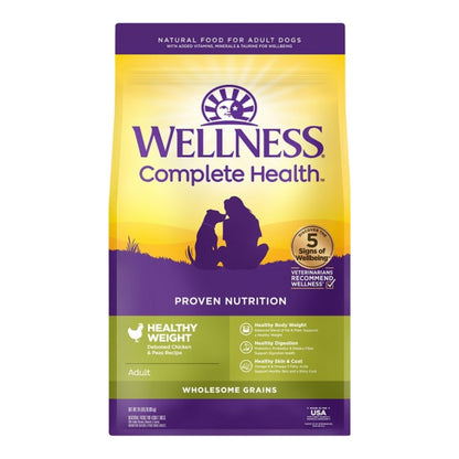 Wellness Complete Health 24Lb Healthy Weight Chicken Peas Adult