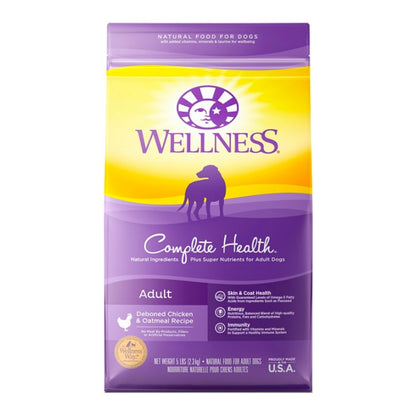 Wellness Dog Chicken Oatmeal 5Lb Adult Complete Health