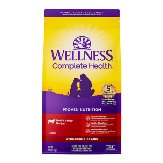 Wellness Complete Health 5Lb Beef Barley Adult