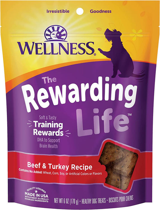 Wellness Rewarding Life Dog 6oz. Beef Turkey Soft