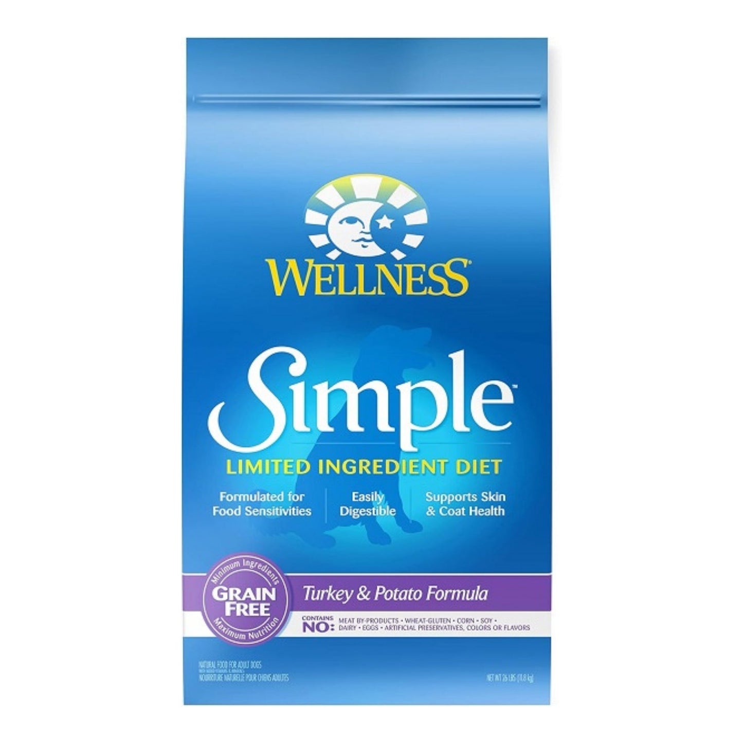 Wellness Dog Simple Turkey Potato 26Lb