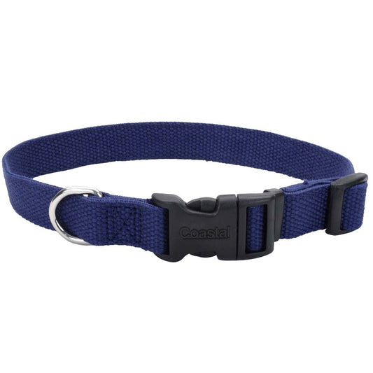 New Earth Soy Adjustable Dog Collar Indigo 1ea/3/4 In X 12-18 in