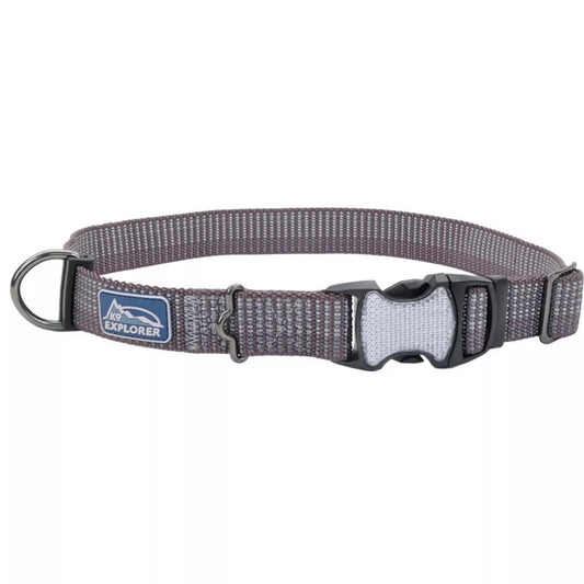 K9 Explorer Brights Reflective Adjustable Dog Collar Mountain Medium 1"x 12"-18"