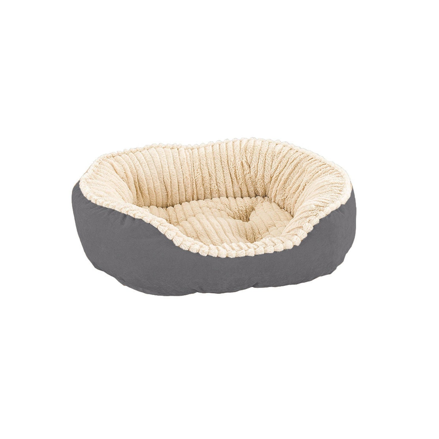 Ethical Pet Sleep Zone Carved Plush 21? Gray