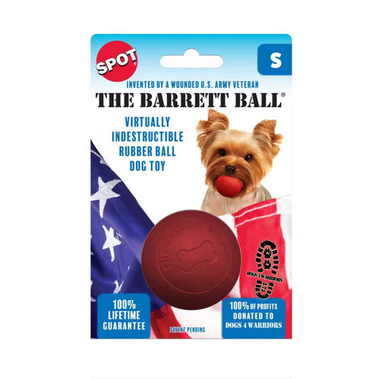 Spot Barrett Ball Dog Toy Red 1ea/2.5 in, SM