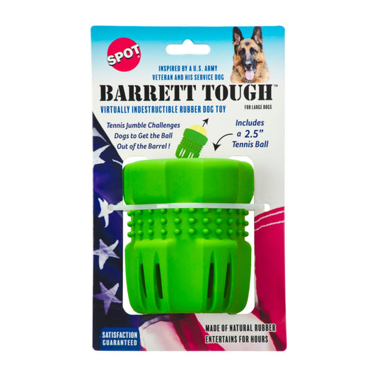 Spot Barrett Tough Tennis Jumble Dog Toy Green, Green, 1ea/LG