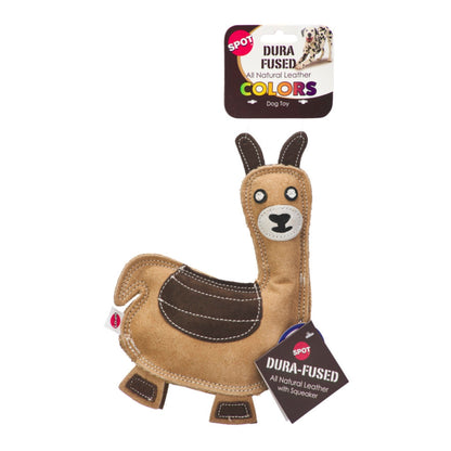 Spot Durafuse Leather Llama Dog Toy Assorted, 1ea/9 in