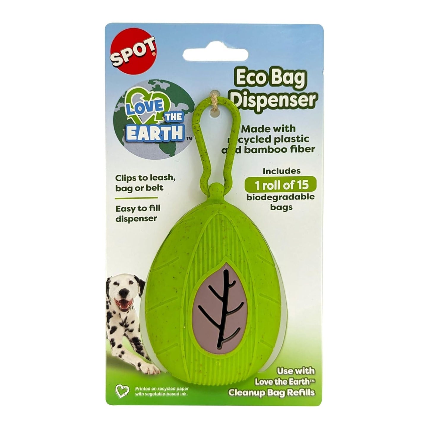 Ethical Pet 4" Love the Earth Eco Bag Dispenser