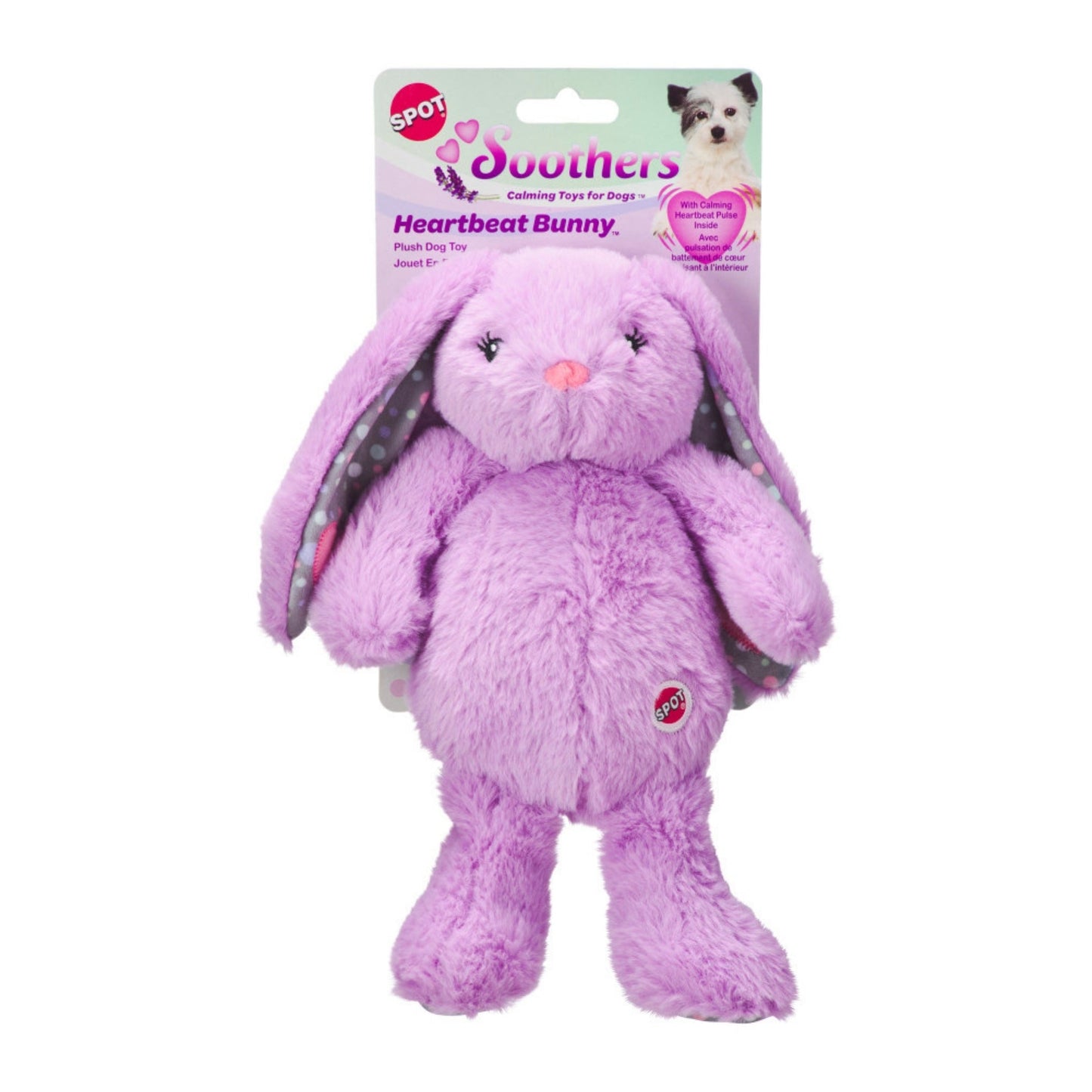 Spot Soothers Heartbeat Bunny Dog Toy Assorted, 1ea/12 in