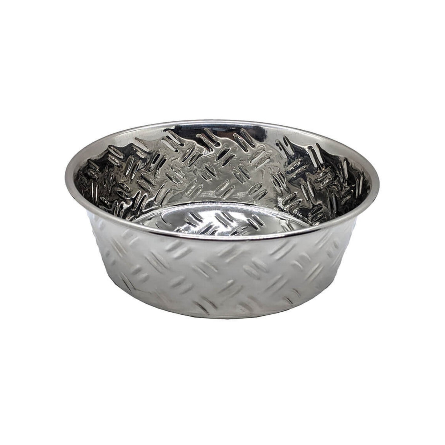 Spot Criss-Cross Stainless Steel Dish with Non-skid bottom 1 Quart