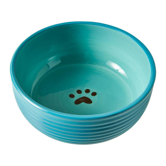 Spot Elegance Dog Bowl Aqua, 1ea/7 in