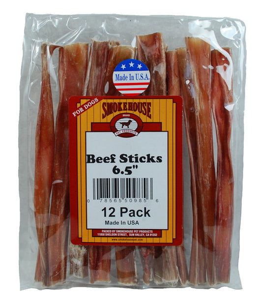 Smokehouse USA Made Beefy Sticks Dog Treats 1ea/6.5 in, 12 pk