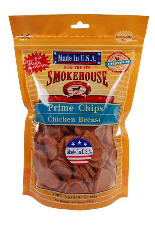 Smokehouse USA Made Prime Chips Dog Treat Chicken 1ea/16 oz