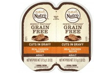 Nutro Products Perfect Portions Grain Free Cuts in Gravy Adult Wet Cat Food Chicken 24ea/2.6 oz, 24 pk