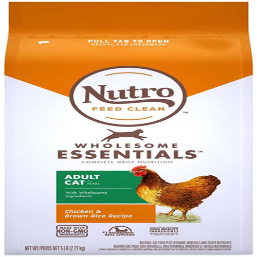 Nutro Products Wholesome Essentials Adult Dry Cat Food Chicken & Brown Rice 1ea/5 lb