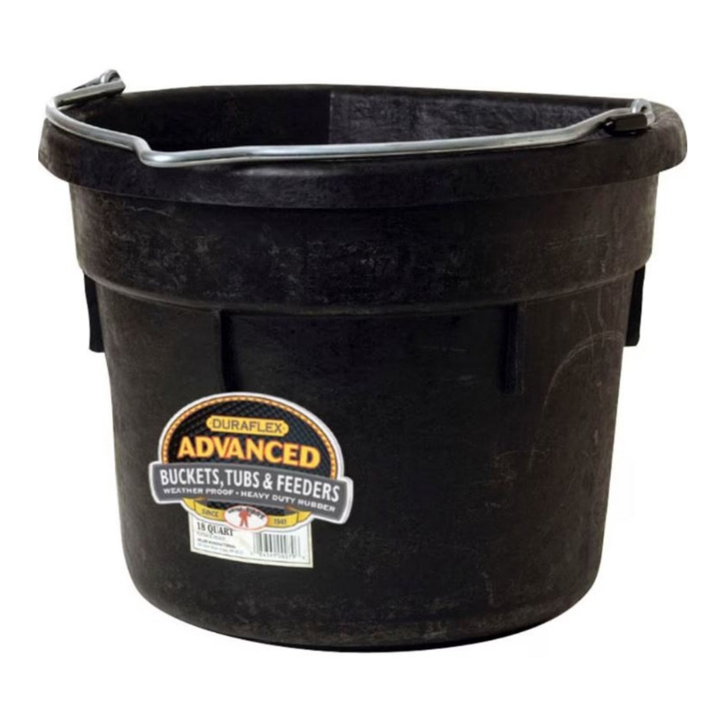 Little Giant Duraflex Rubber Flat Back Bucket 18Qt