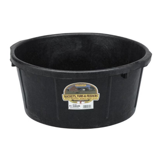 Little Giant All Purpose Rubber Tub Black 6.5 Galllon