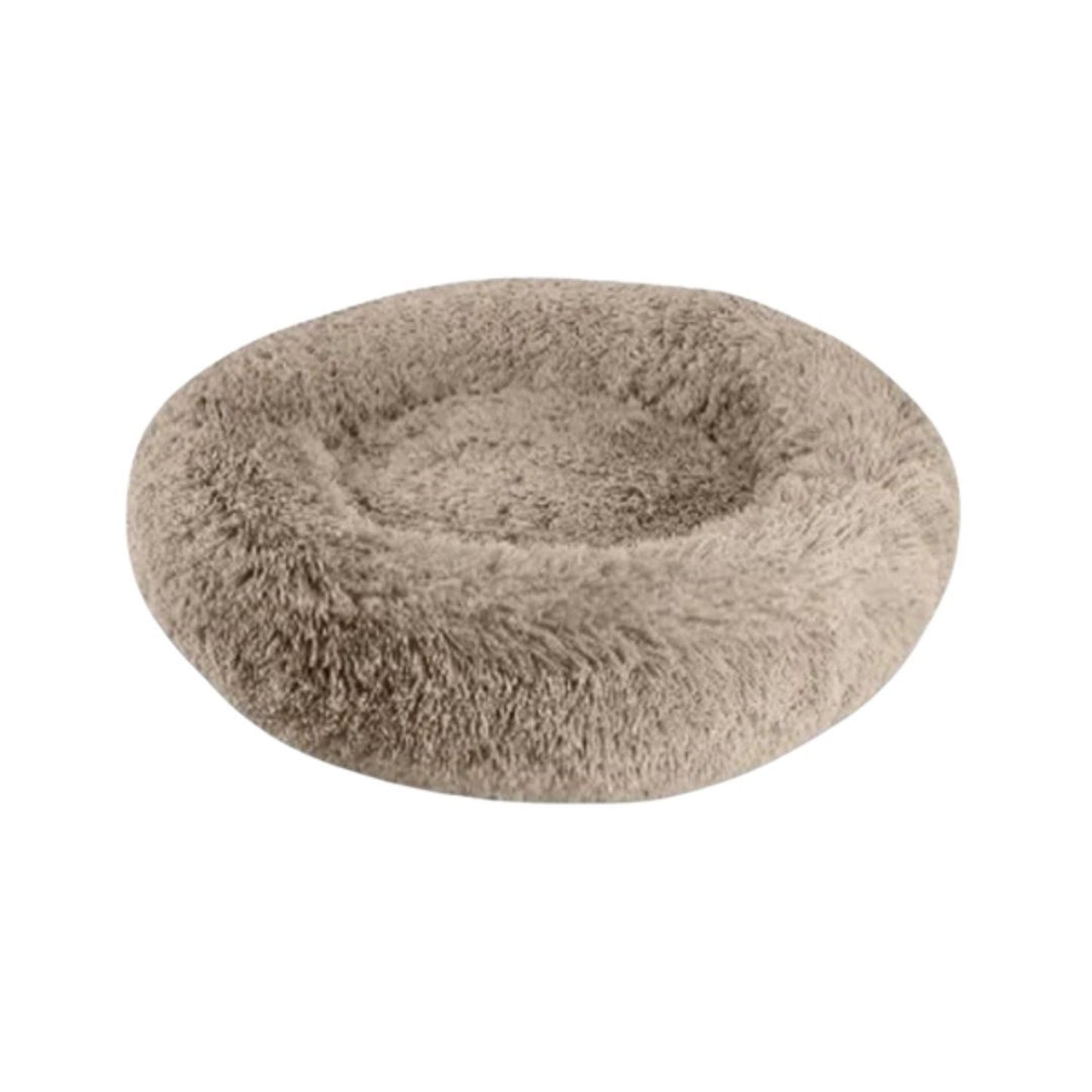 Arlee Warmly Shaggy Donut Taupe 22 X 22 X 8 Inch