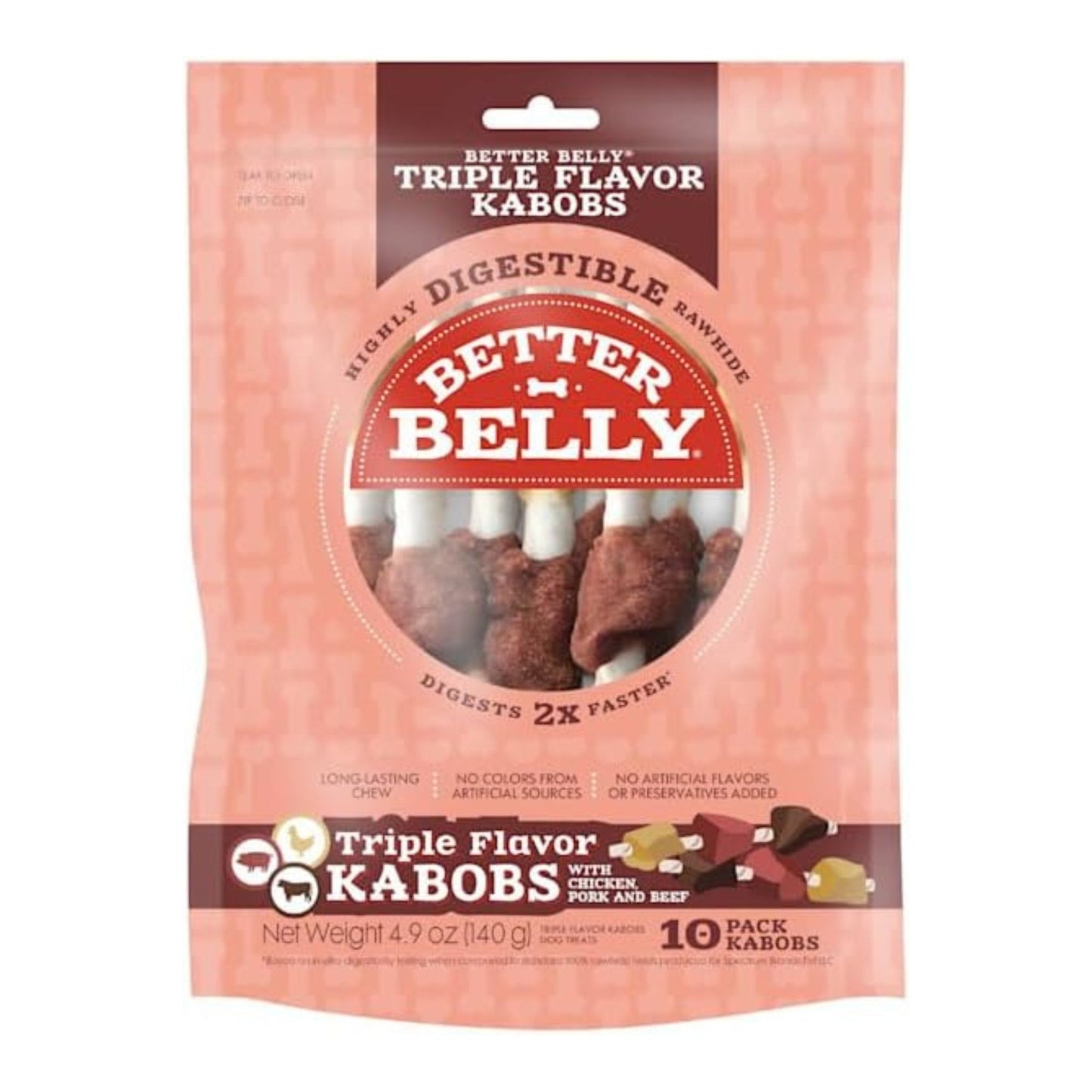 Better Belly Triple Flavor Kabob Chicken/Beef/Pork 10 count