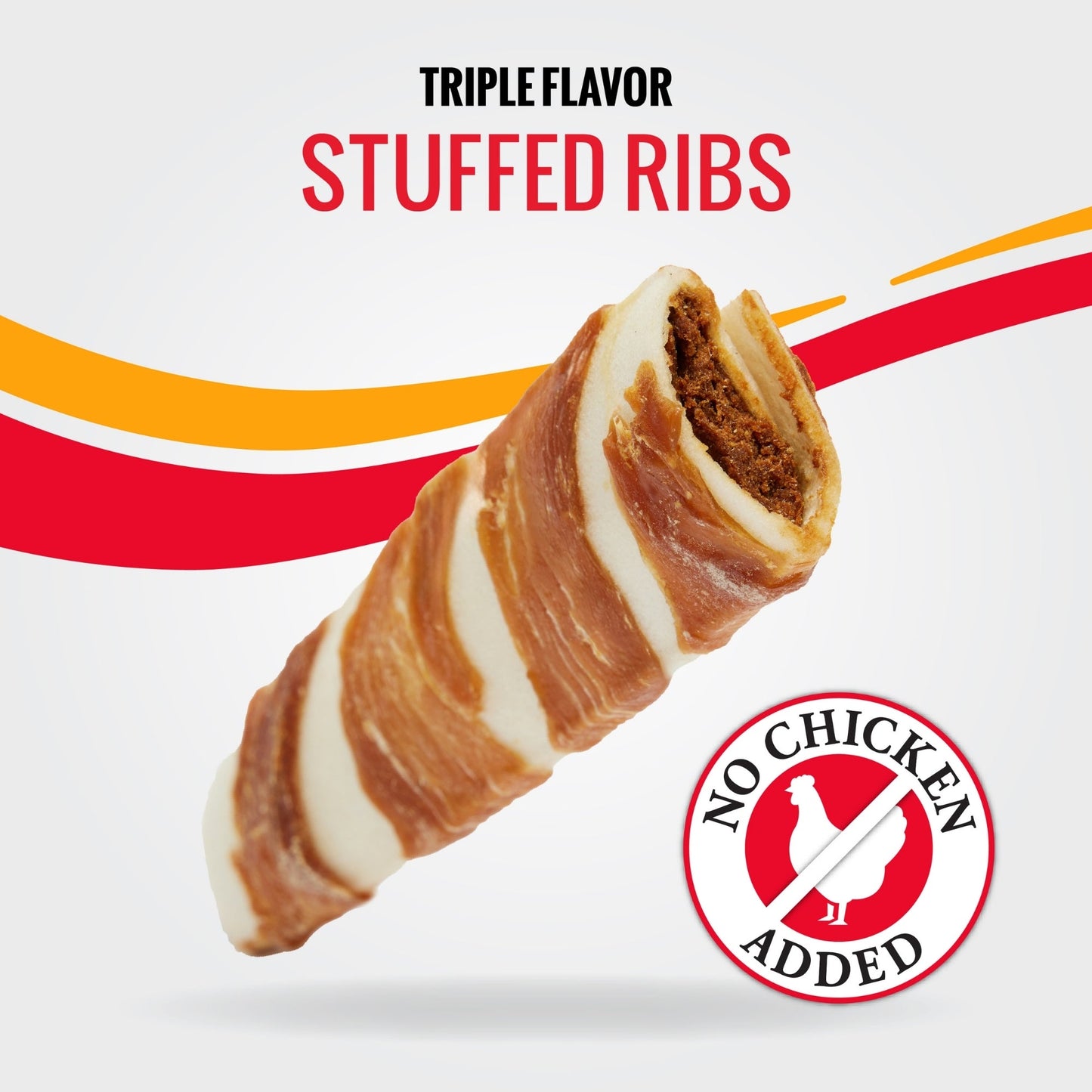 Good 'N' Fun Triple Flavor Stuffed Ribs Beef/Duck/Pork 4Ct