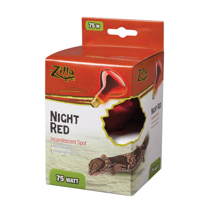 Zilla Incandescent Spot Bulbs Night Red 1ea/75 W