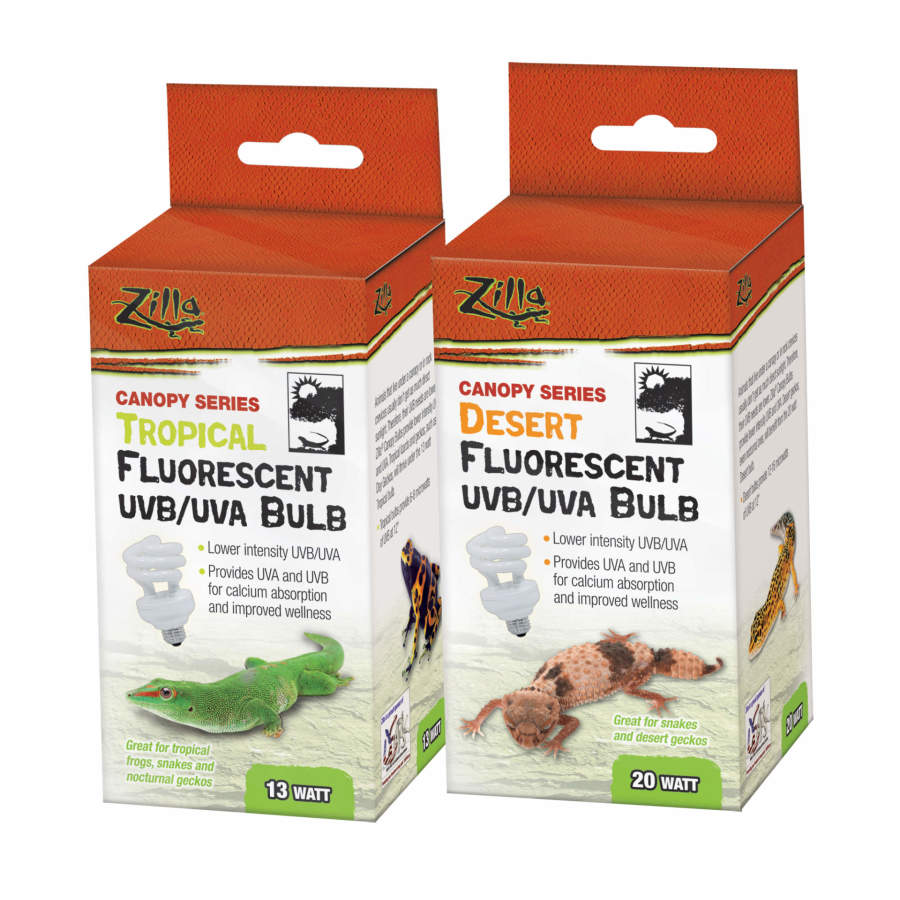 Zilla Canopy Series Fluorescent UVB/UVA Bulbs Desert 1ea/20 W