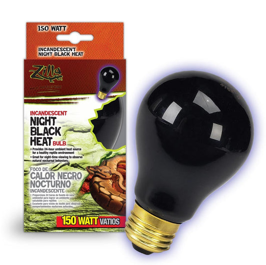 Zilla Incandescent Bulbs Night Black 1ea/150 W