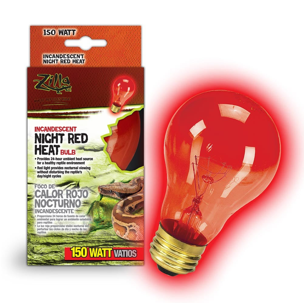 Zilla Incandescent Bulbs Night Red 1ea/150 W