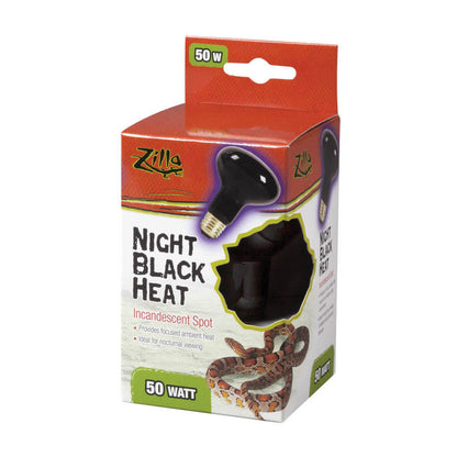 Zilla Incandescent Spot Bulbs Night Black 1ea/50 W