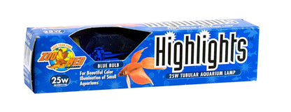 Zoo Med Highlights Incandescent Aquarium Bulb Blue 1ea/25 W