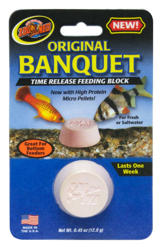 Zoo Med Original Banquet Fish Feeding Block 1ea/0.45 oz, Regular