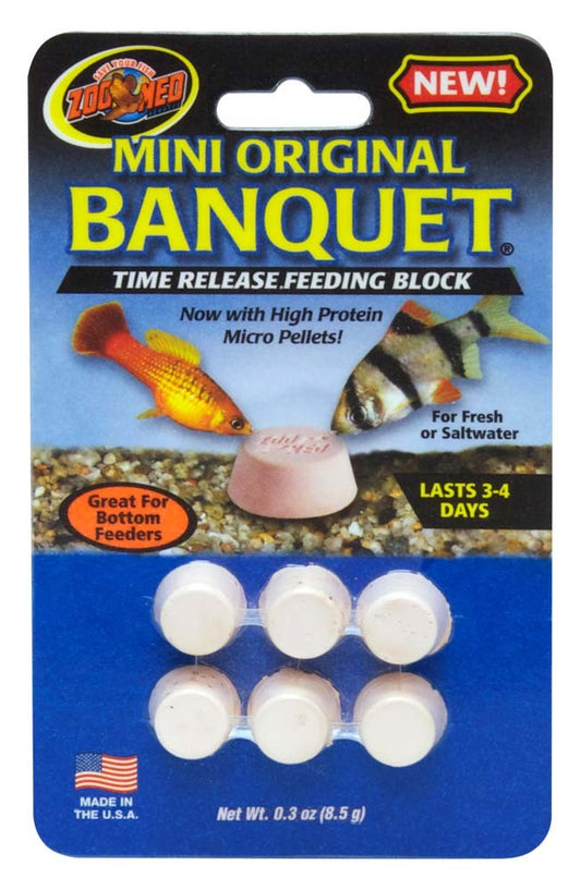 Zoo Med Original Banquet Fish Feeding Block 1ea/0.3 oz, Mini