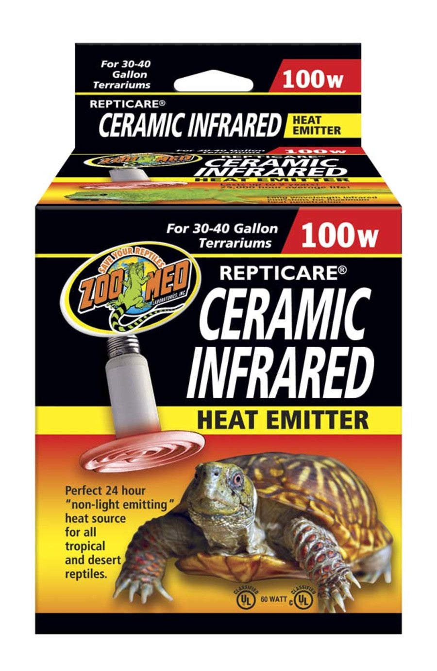 Zoo Med ReptiCare Ceramic Infrared Heat Emitter 1ea/100 W