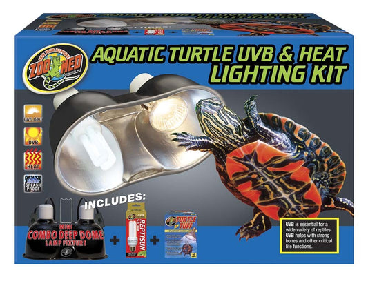 Zoo Med Aquatic Turtle UVB & Heat Lighting Kit 1ea