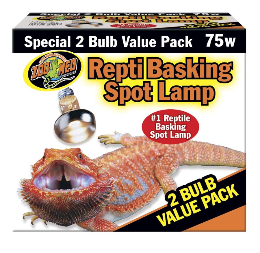 Zoo Med Repti Basking Spot Lamp 1ea/75 W, 2 pk