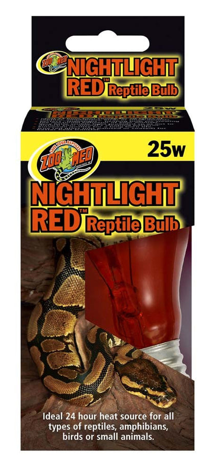 Zoo Med Nightlight Red Reptile Bulb Red 1ea/25 W