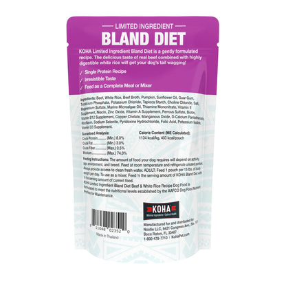 Koha Dog Bland Diet Beef Rice 12.5oz. (Case of 6)